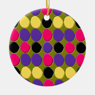 Ornement En Céramique Pendentif Taches Multiples