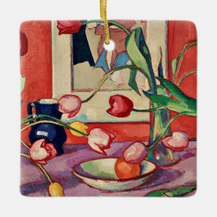 Ornement En Céramique Peploe - Tulipes, Le Jug Bleu