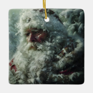 Ornement En Céramique Père Noël