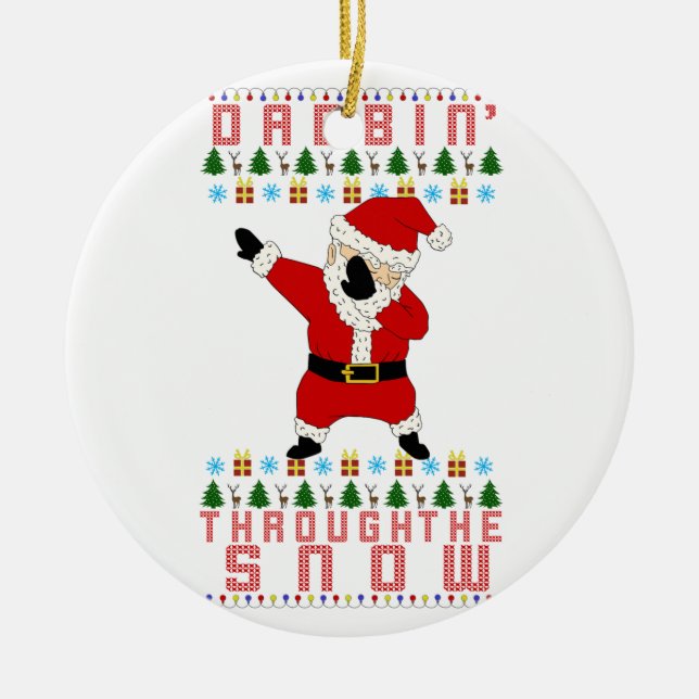 Ornement En Céramique Père Noël (Devant)