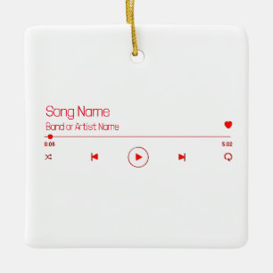 Ornement En Céramique Personnalisable votre musique préférée