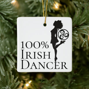 Ornement En Céramique Personnalisé 100% danseur irlandais dur chaussures
