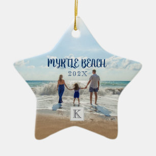 Ornement En Céramique Personnalisé Myrtle Beach Changez de souvenir de n
