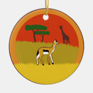 Ornement En Céramique Petite gazelle
