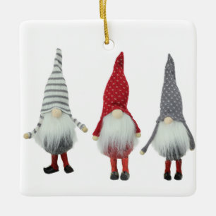 ORNEMENT EN CÉRAMIQUE *PETITS GNOMES* DE NOËL