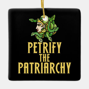 Ornement En Céramique Petrifier le patriarcat Medusa
