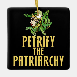 Ornement En Céramique Petrifier le patriarcat Medusa
