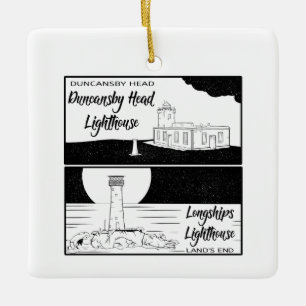 Ornement En Céramique Phare de Land's End John o'groats