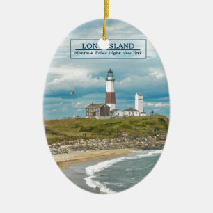 Ornement En Céramique Phare de point de Montauk