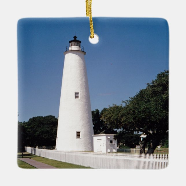 Ornement En Céramique Phare d'Ocracoke (Devant)