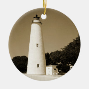 Ornement En Céramique Phare d'Ocracoke