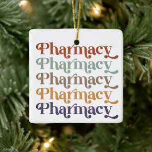 Ornement En Céramique Pharmacie Rétro Pharmacy Pharmacy Cadeau étudiant