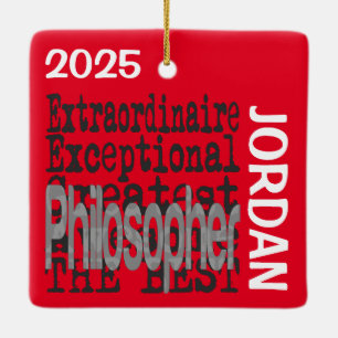 Ornement En Céramique Philosophe Extraordinaire PERSONNALISÉ