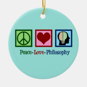 Ornement En Céramique Philosophie de l'amour de la paix