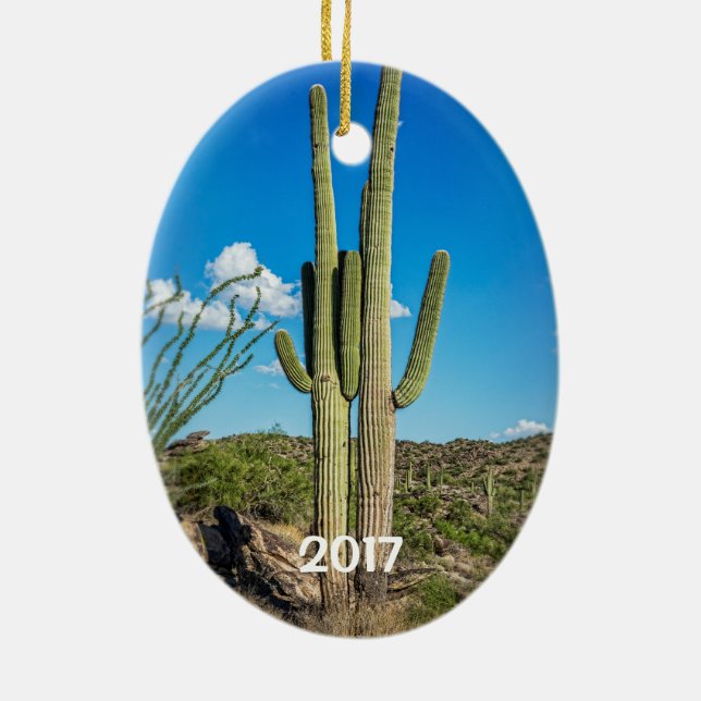 Ornement En Céramique Phoenix, Tucson, Mesa, Scottsdale, Goodyear (Dos)