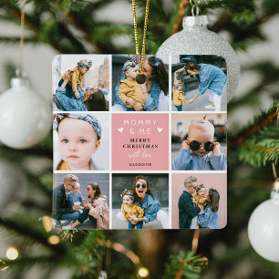 Ornement En Céramique Photo Collage 'Maman & Me' Joyeux Noël