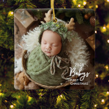 Photo du premier Noël de bébé