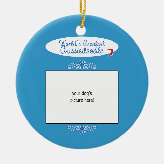 Ornement En Céramique Photo faite sur commande ! Mondes plus grand (Devant)