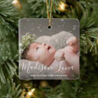 Photo moderne élégante Babys Premier Noël