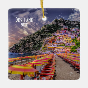 Ornement En Céramique Photo personnelle Positano Amalfi Coast Souvenir d