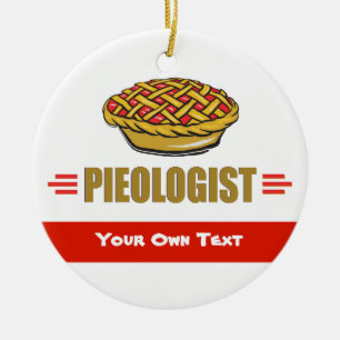 Ornement En Céramique PIE - Amour, Manger, Gâteau, Boulangerie, Boulang