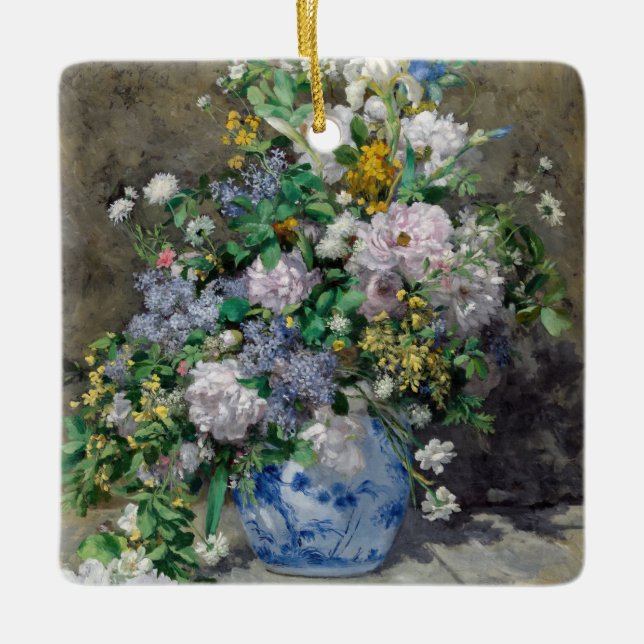 Ornement En Céramique Pierre-Auguste Renoir - Bouquet de printemps (Devant)