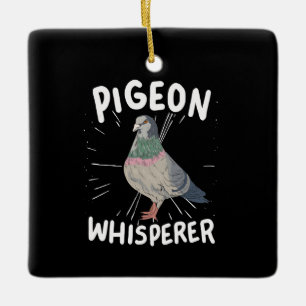 Ornement En Céramique Pigeon