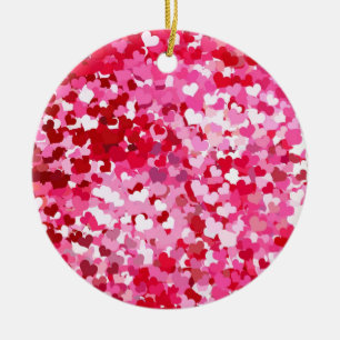 Ornement En Céramique Pink Confeti