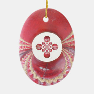 Ornement En Céramique Pitch Kaleidoscope : Le Cricket Balls The Game's H