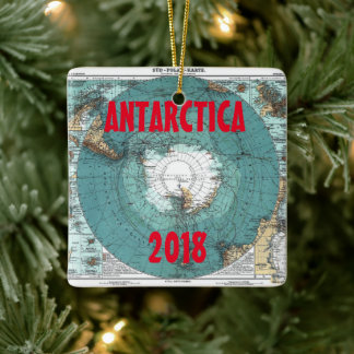 Ornement en céramique Pittoresque Antarctique Carr