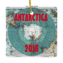 Ornement en céramique Pittoresque Antarctique Carr