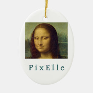 Ornement En Céramique Pixelle femme