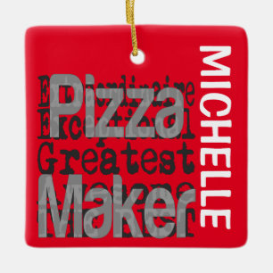 Ornement En Céramique Pizza Maker Extraordinaire PERSONNALISÉ