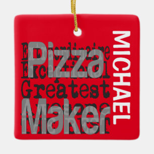 Ornement En Céramique Pizza Maker Extraordinaire PERSONNALISÉ