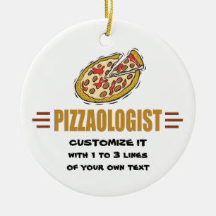 Ornement En Céramique Pizza personnalisée