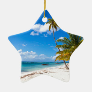 Ornement En Céramique Plage de Saona République Dominicaine