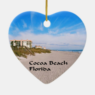 Ornement En Céramique plage la Floride de cacao