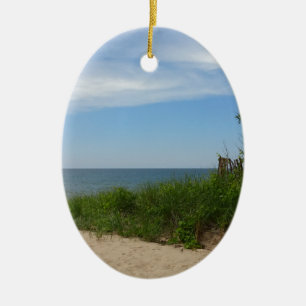 Ornement En Céramique Plage privée sur le lac Michigan