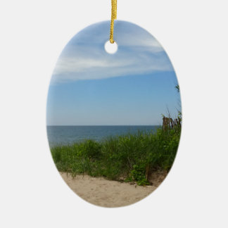 Ornement En Céramique Plage privée sur le lac Michigan