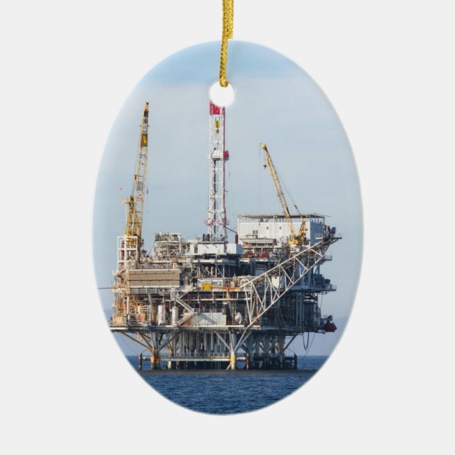 Ornement En Céramique Plate-forme pétrolière (Devant)