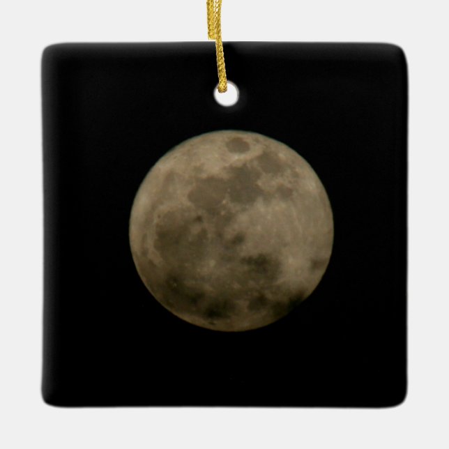 Ornement En Céramique Pleine lune (Devant)