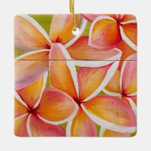 Ornement En Céramique Plumeria