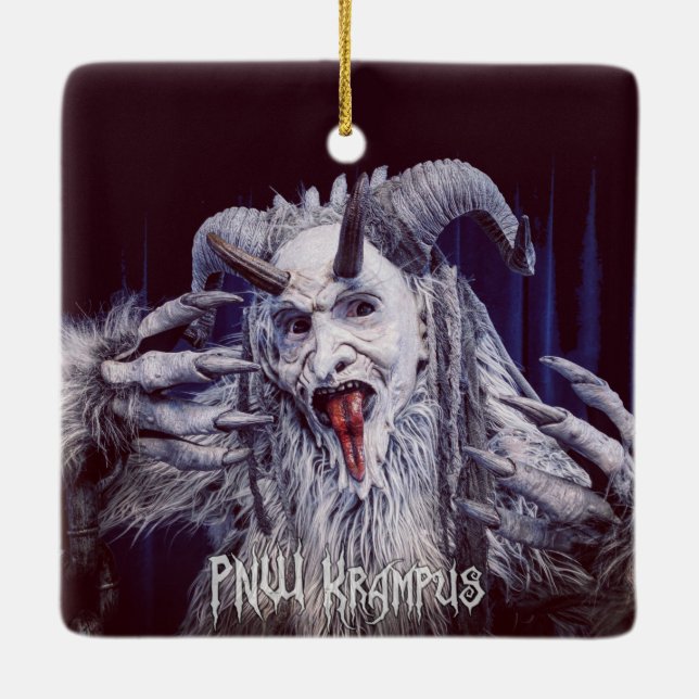 Ornement en céramique PNW Krampus (Dos)