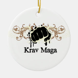 Ornement En Céramique Poinçon de Krav Maga