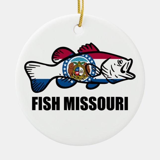 Ornement En Céramique Poisson Missouri (Devant)