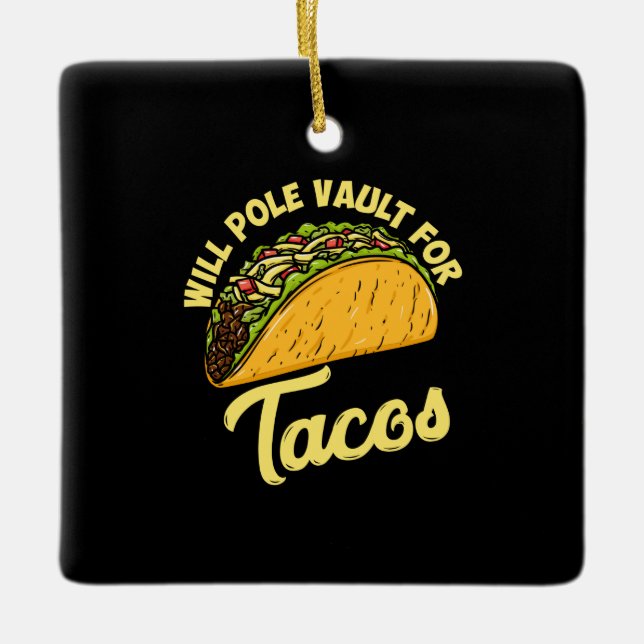 Ornement En Céramique Pole Vault pour Tacos (Devant)