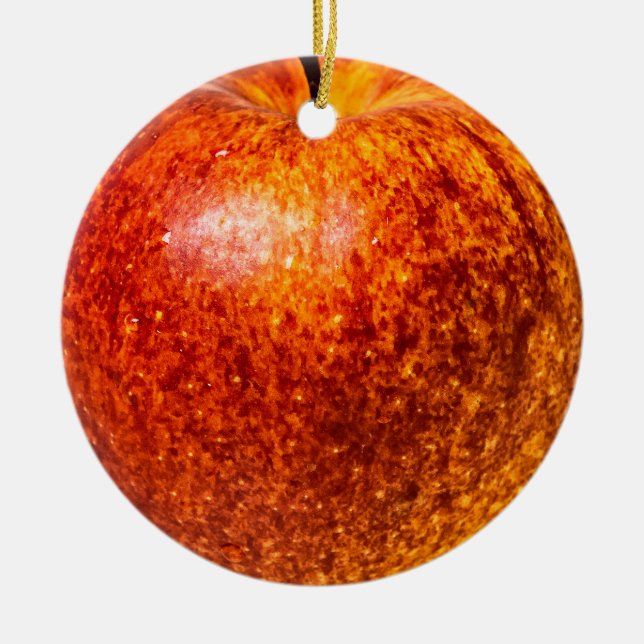 Ornement En Céramique Pomme rouge (Devant)