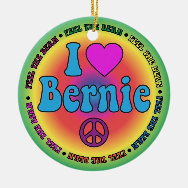Ornement En Céramique Ponceuses de Bernie pour le président (Devant)
