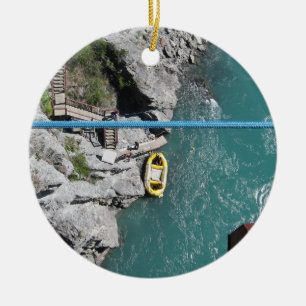 Ornement En Céramique Pont Bungy POV, Queenstown, Nouvelle Zélande de