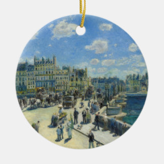 Ornement En Céramique Pont Neuf Paris par Pierre-Auguste Renoir